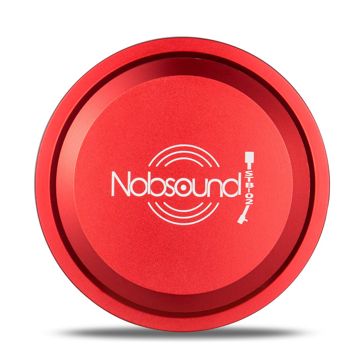 Nobsound LP Vinyl Turntable Disc Stabilizer Record Weight Metal Matte Black - Sospensione del pannello sonoro nero (rosso)