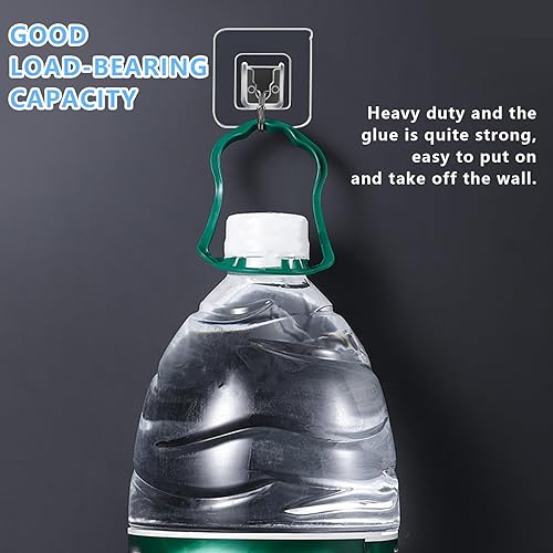 Miniatura 4 de 25 pares de ganchos de pared adhesivos de doble cara, ganchos de pared autoadhesivos transparentes para colgar, ganchos de pared adhesivos de lluvia