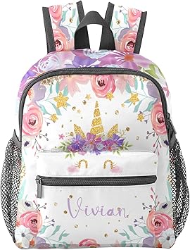 unicorn personalized backpack