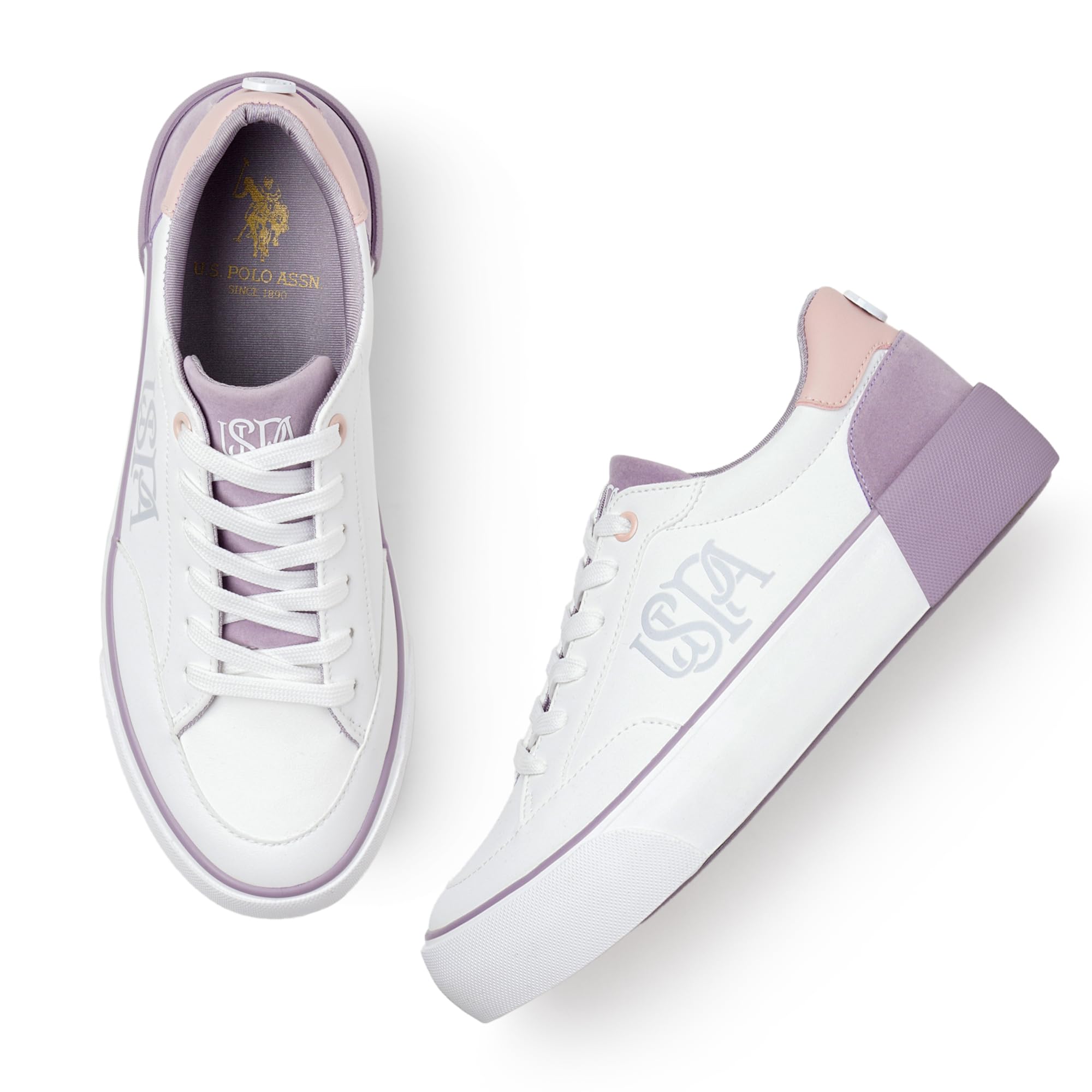 U.S. POLO ASSN. Womens Lydia 2.0 Off White Sneakers-(UK5)(US6)(1FD24597A01) (B0D9BSCDGN) Amazon Price History, Amazon Price Tracker