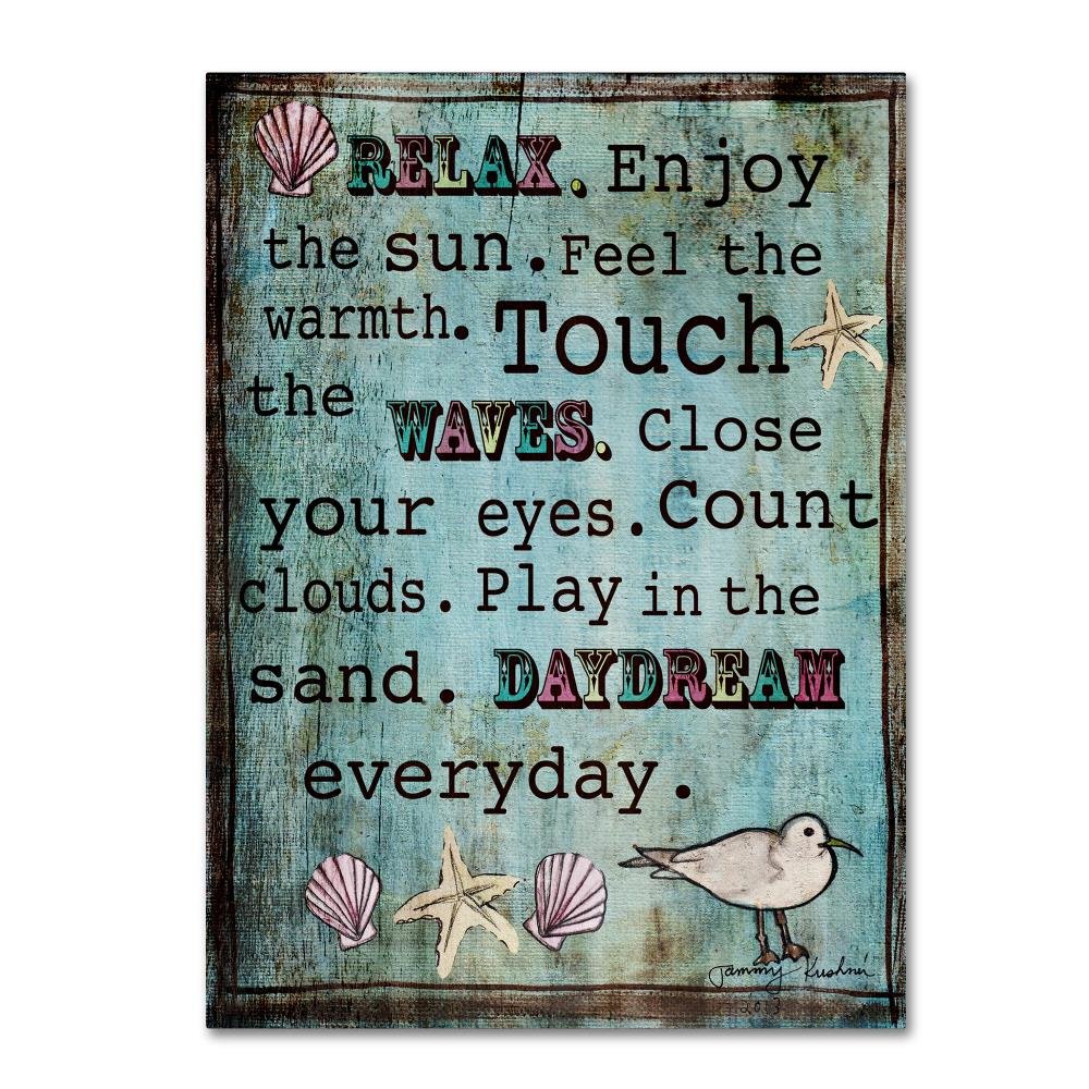 Relax by Tammy Kushnir, 14x19-Inch Canvas Wall Art