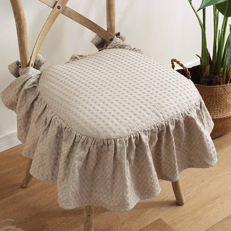 Amazon.com: SUZEPER French Cotton Seat Cushion, with Ties