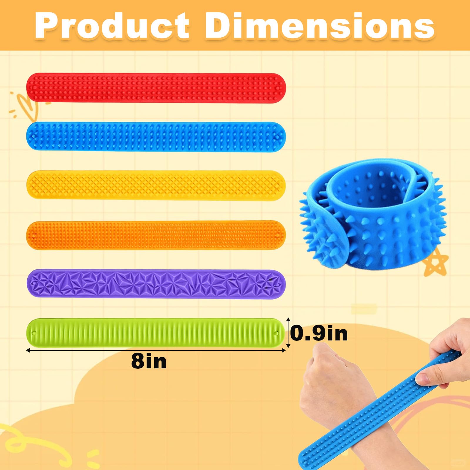 6PCS Sensory Snap Bracelets - Image 2