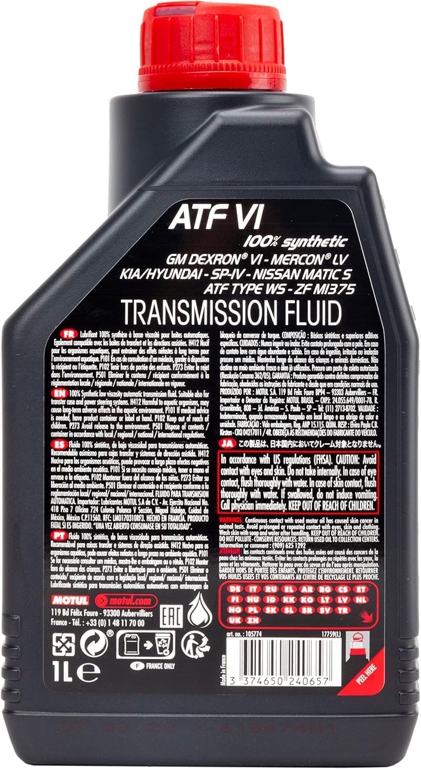 Amazon.co.jp: Motul ATF VI 100%合成オートマチック