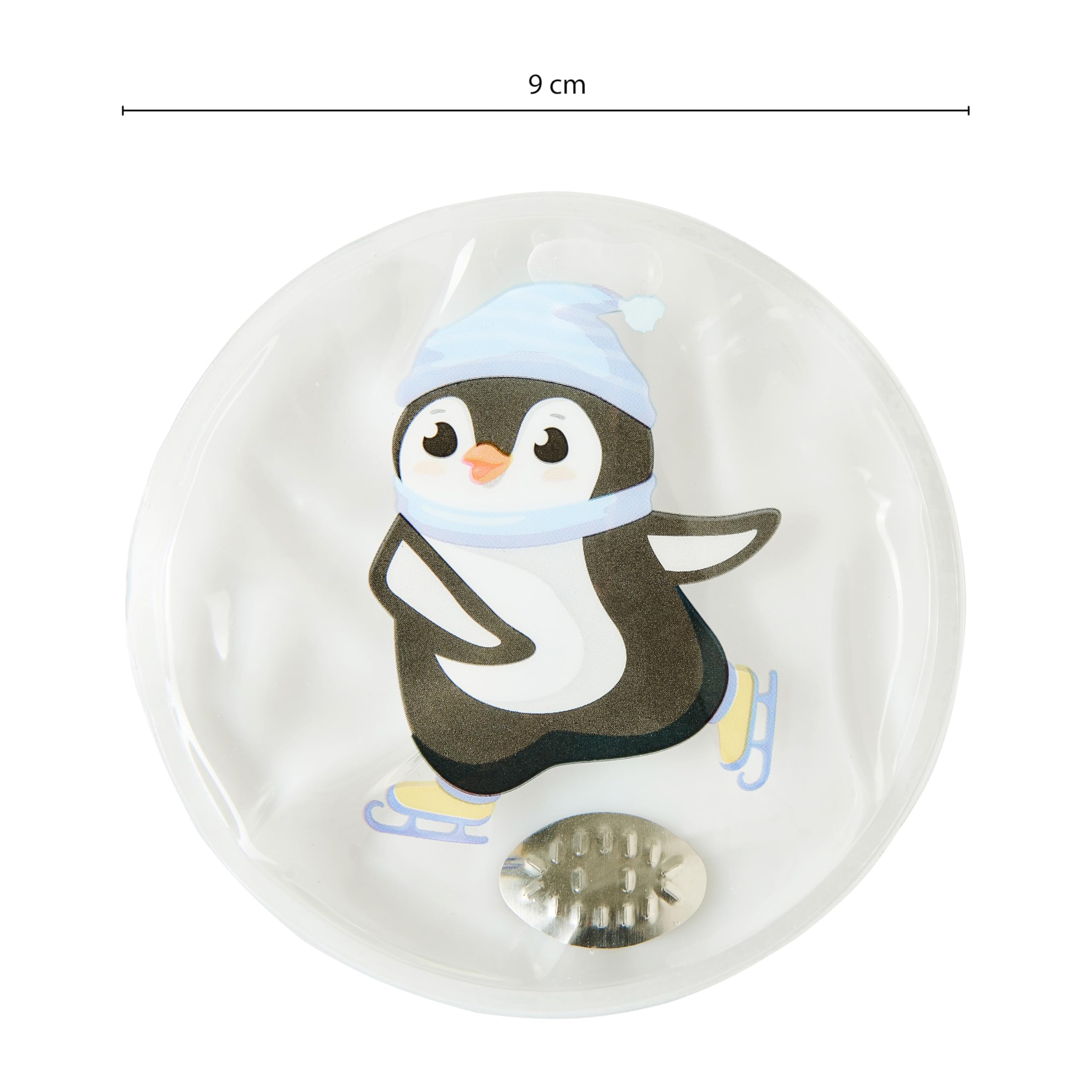 Scaldamani Pinguino Riutilizzabili - Set Da 4 Pezzi Per Bambini E Adulti (9x9 Cm) - Foto 3