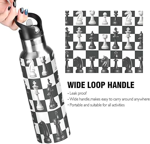 Vista 44 de Botella de agua amarilla para niños y niños, con aislamiento de acero inoxidable, para agua fría y caliente, con tapa con pajilla, para deportes