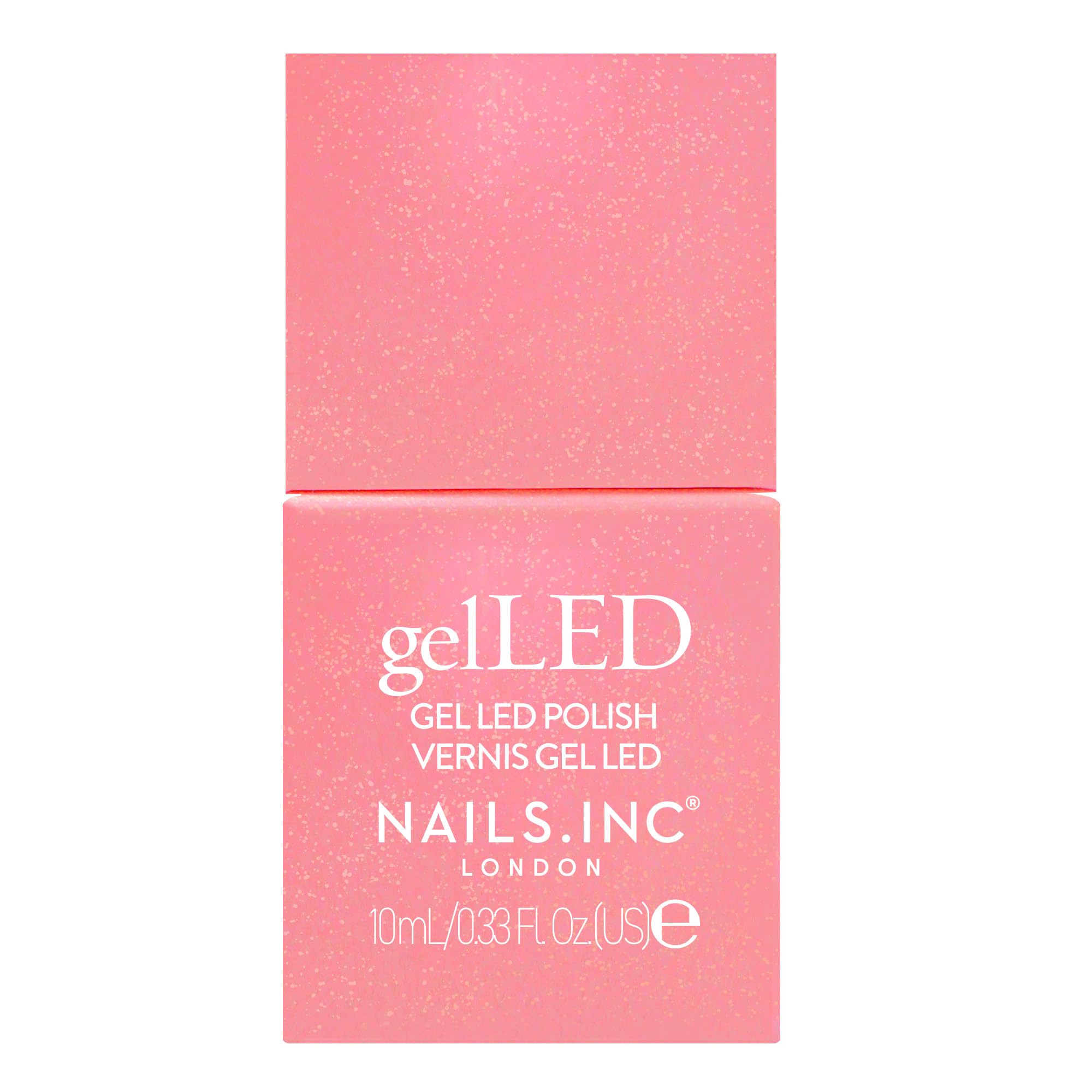 Nails.INC GelLED UV/LED Gel Nail Polish, Bronze Glitz, Rose Gold, Long Lasting, High Shine Colour, Quick Cure Formula, Cruelty Free, Art Gel Manicure At Home, 30-60 Second Cure Time, 10 ML