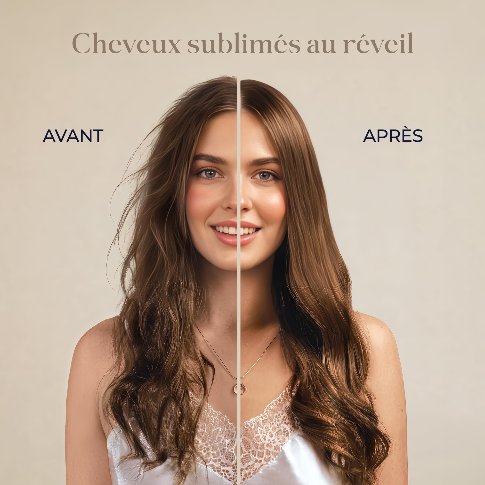 Dreamzie Bonnet Satin Cheveux Nuit - 100% Soie de Mûrier 22 Momme Ajustable - Bonnet en Satin de Soie - OEKO-TEX®