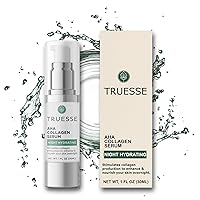 Vista 1 de AHA - Suero de colágeno - Suero para la cara - Péptido de colágeno - Hidratante nocturno - Suero antienvejecimiento - Suero facial durante la noche