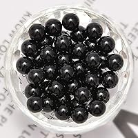 Vista 247 de 200 cuentas redondas y sueltas de cristal de cuarzo gris natural de 0.32 pulgadas (8 mm) para joyería y manualidades