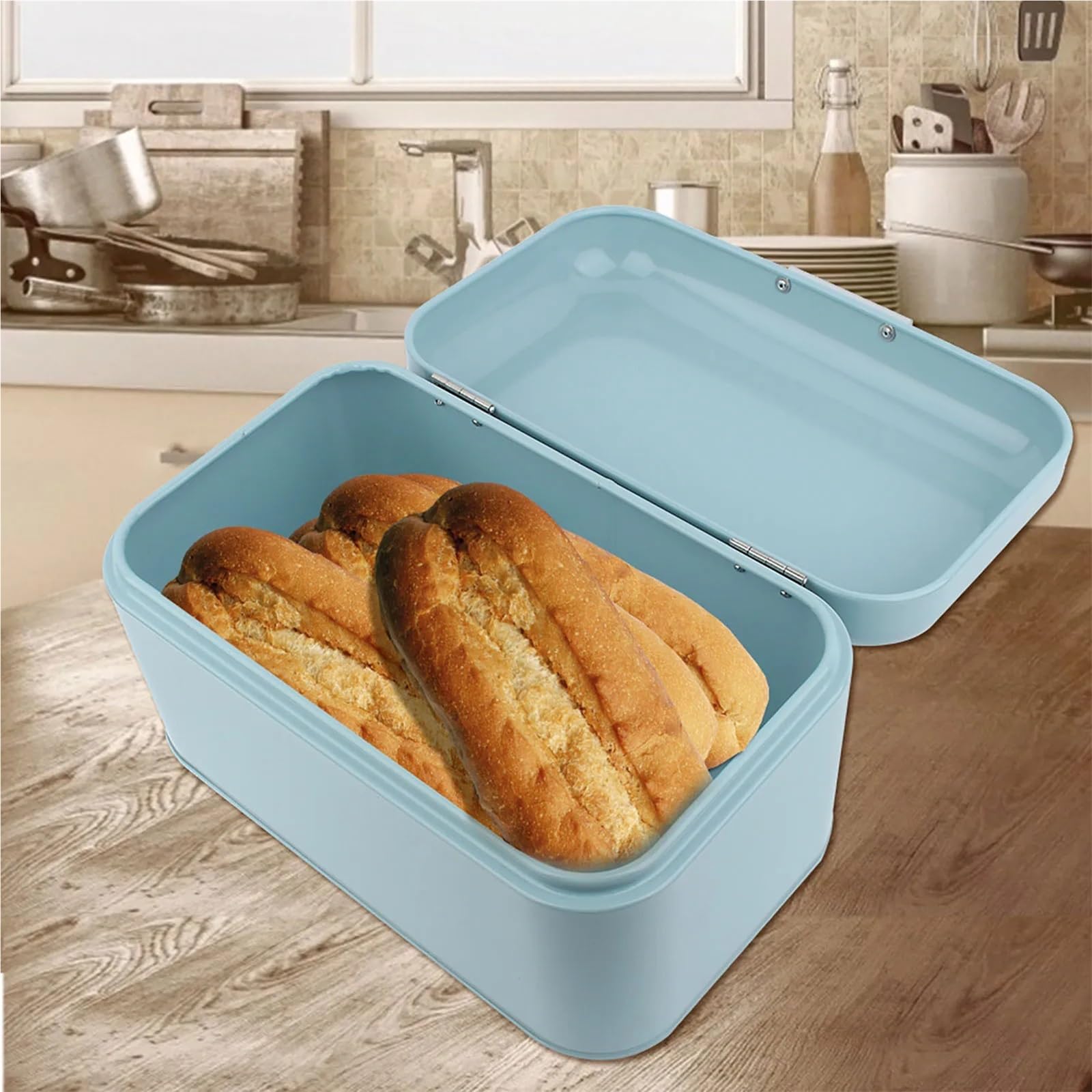 Caja De Pan Metal Contenedor Sólido Para Pan