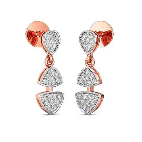 Pride Diamond Collection 18k Rose gold earrings for women