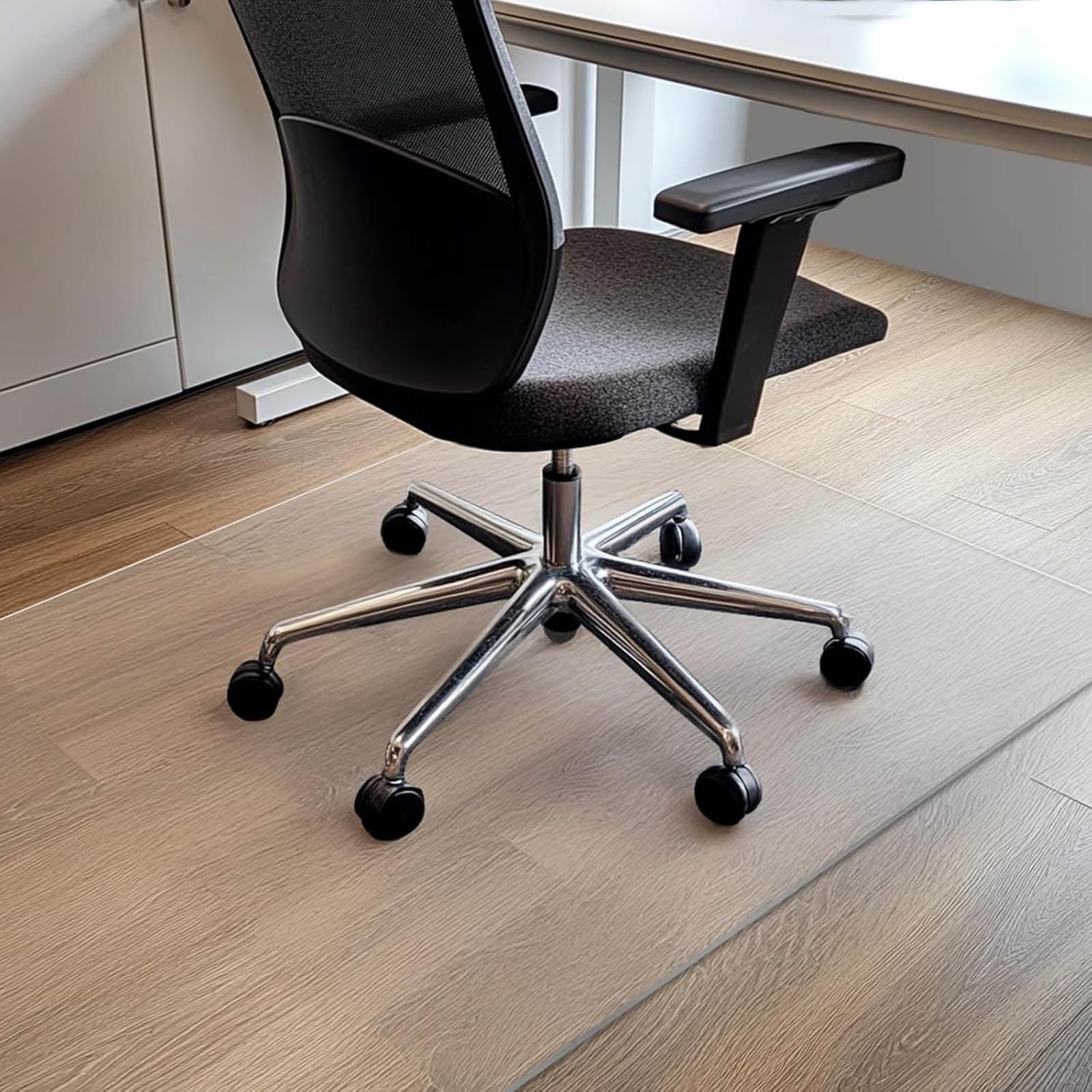 Heavy Duty Clear Desk Chair Mat Wood Tile Floor Mat for Office Home 24 28 30 46 48