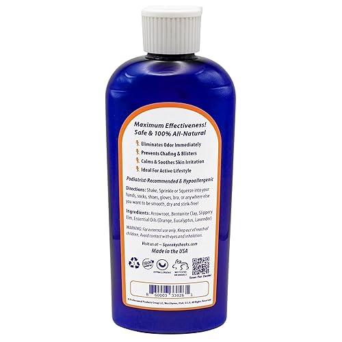 Miniatura 2 de Squeaky Cheeks Comfort Blend - Polvo para cuerpo y pies (5 onzas)  Polvo orgánico sin talco y totalmente natural  Fórmula cómoda  Aroma fresco con