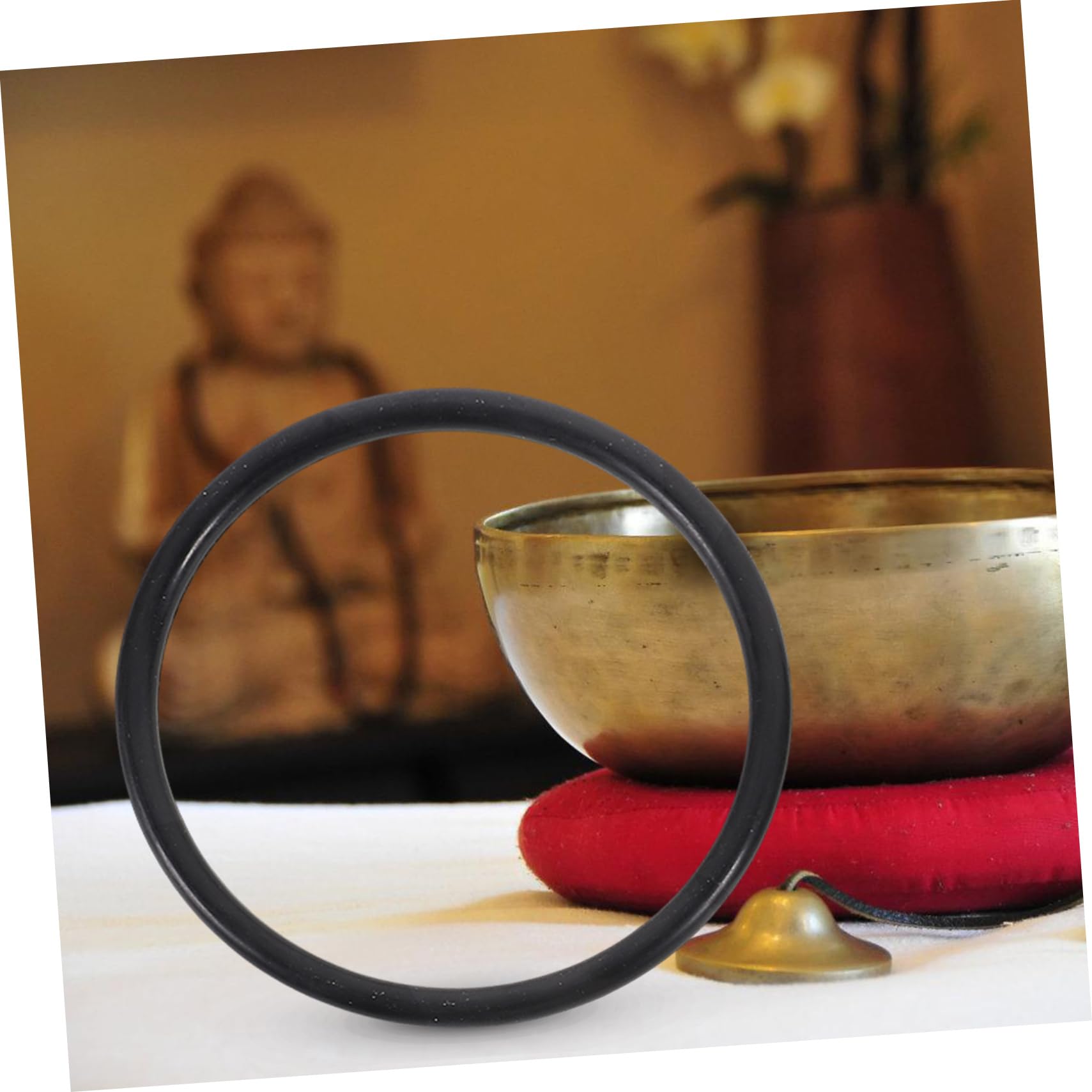 3 Pièces Rondelle De Bol En Cristal Joint Torique Silicone - Anneaux Pour Bol Chantant Yoga Et Bol De Musique