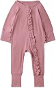 Little Sleepies Ruffle Zippy, Pajamas, Viscose from Bamboo Baby Pajamas, Girls Sleepers, 2-Way Zipper