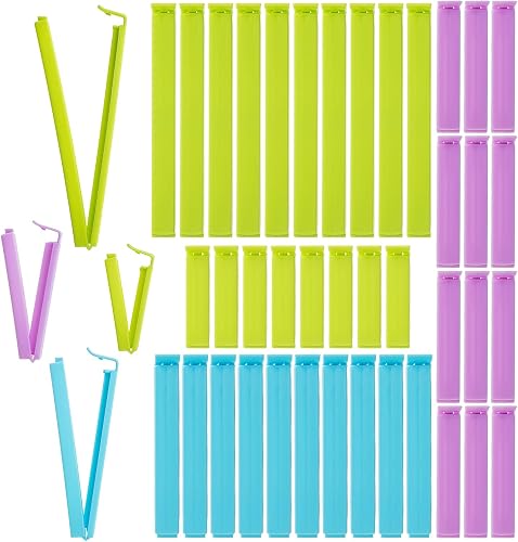 Mr. Pen- Food Bag Sealing Clips, 40pcs, 4 Sizes, Colorful Chip Clips Bag Clips Food Clips, Bag Clips for Food, Chip Clip, Bag Clips for Chips Clips, Chip Bag Clip, Clips for Chips and Other Food Bags
