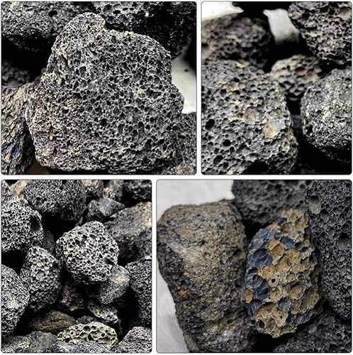 Miniatura 4 de Difusor de piedra de lava, rocas volcánicas, difusor de aceites esenciales, macetas decorativas para paisajismo en casa y oficina (0.8-1.2 in, 17.64