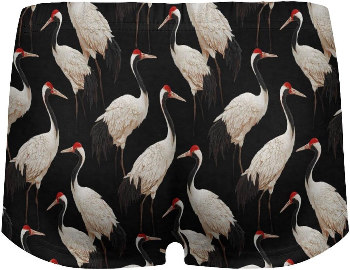 Red-crowned Crane Birds Funny Women's Boxer Briefs Breathable Underpants Trunks Stretch Underwear