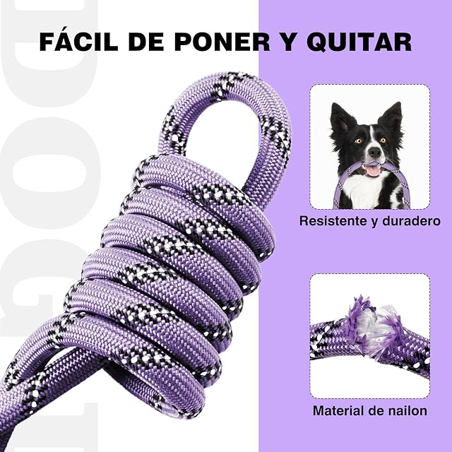 Foto 5 de 8 de lynxking Correa Reflectante para Perro, Resistente, cómoda y Fuerte, para Perros Grandes y medianos