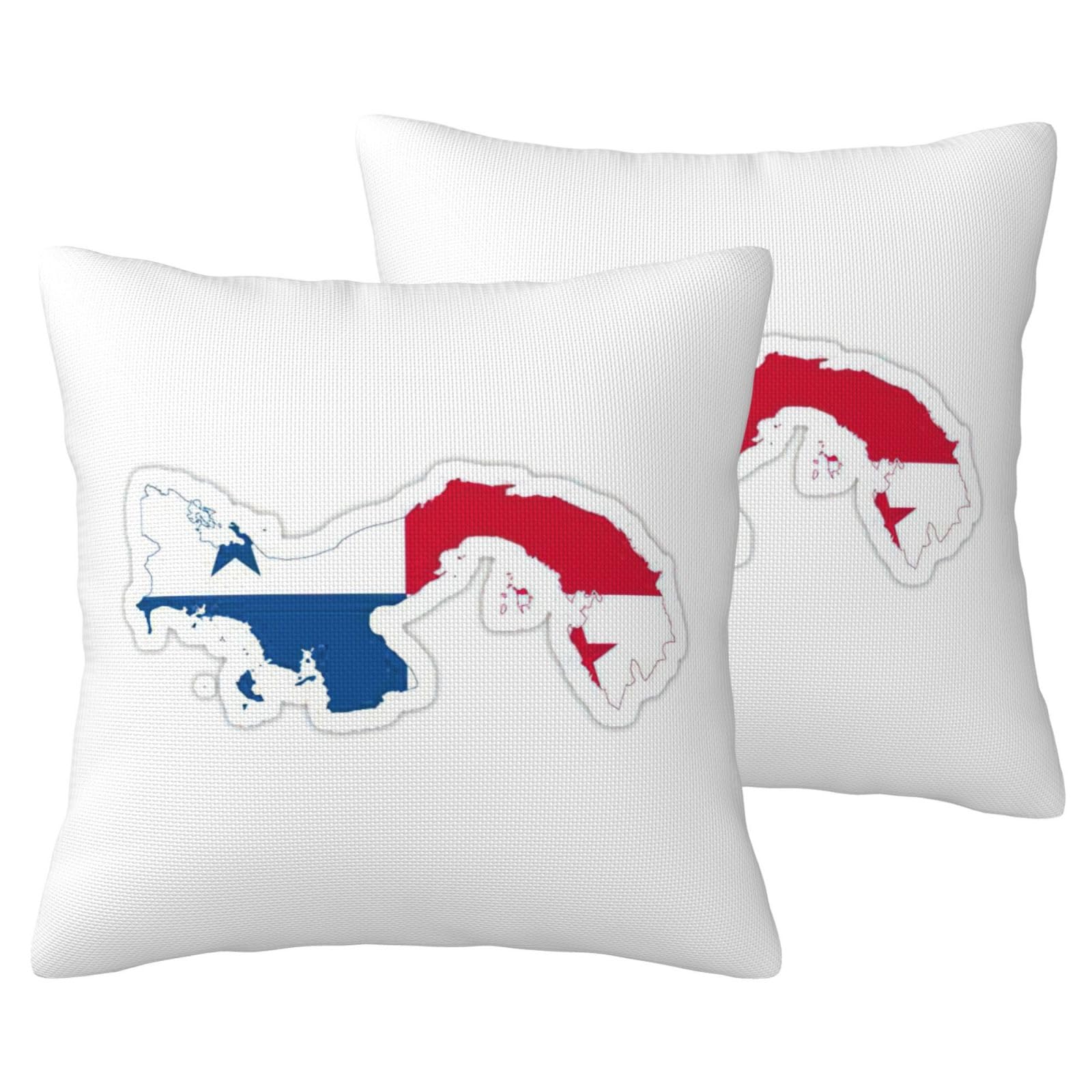 Housse de coussin de canapé-lit lot de 2 EdWal motif carte Panama