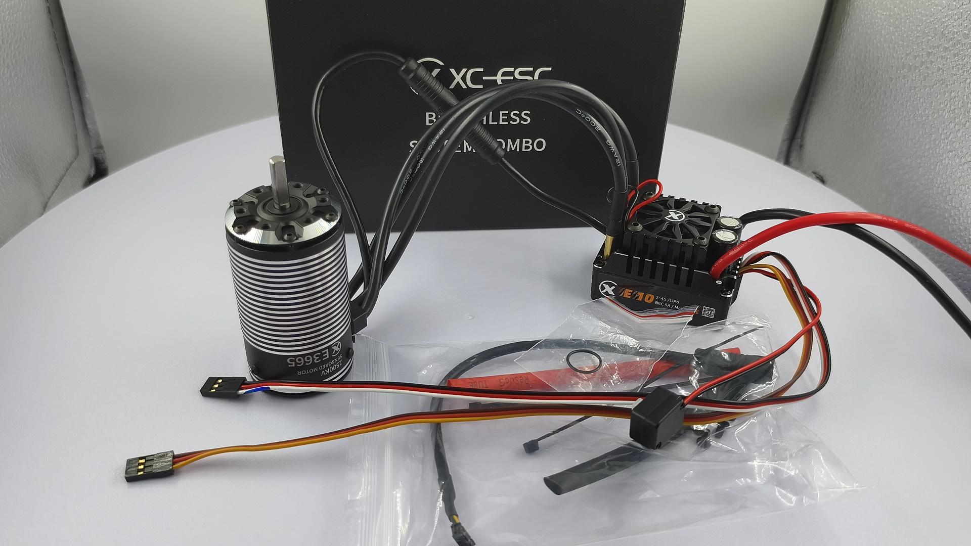 Amazon.com: XC E3665 & E10 Sensored Brushless Motor and ESC Combo
