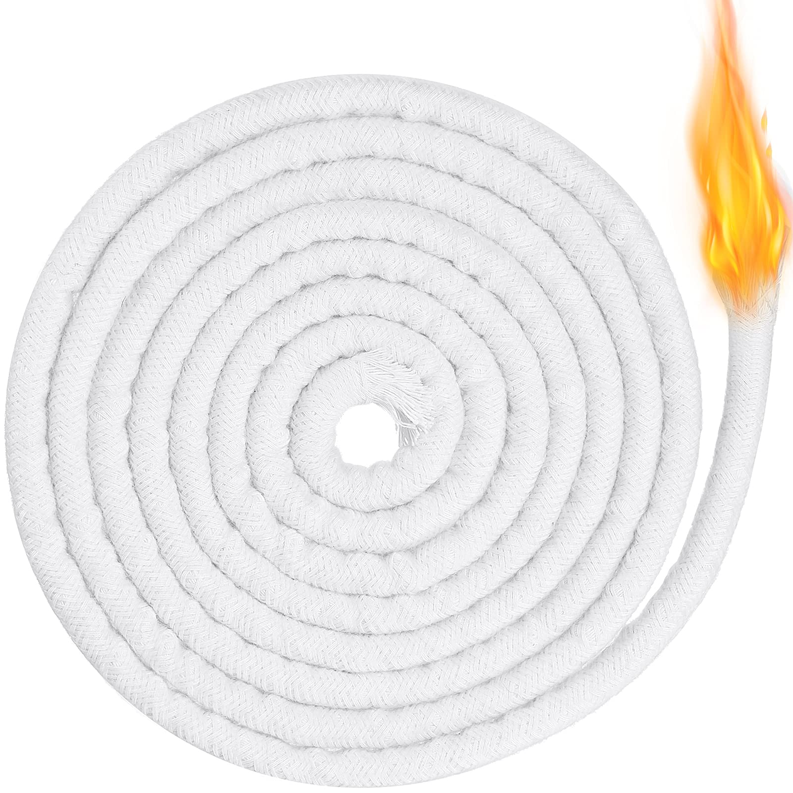 Mèche de lampe à huile en coton 10mm pour illuminer vos soirées et bougies fait maison