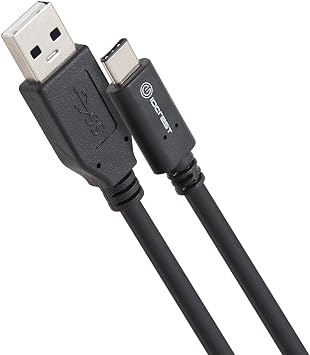 I/O Crest SY-CAB20197 Type C to USB 2.0 Cable, Black