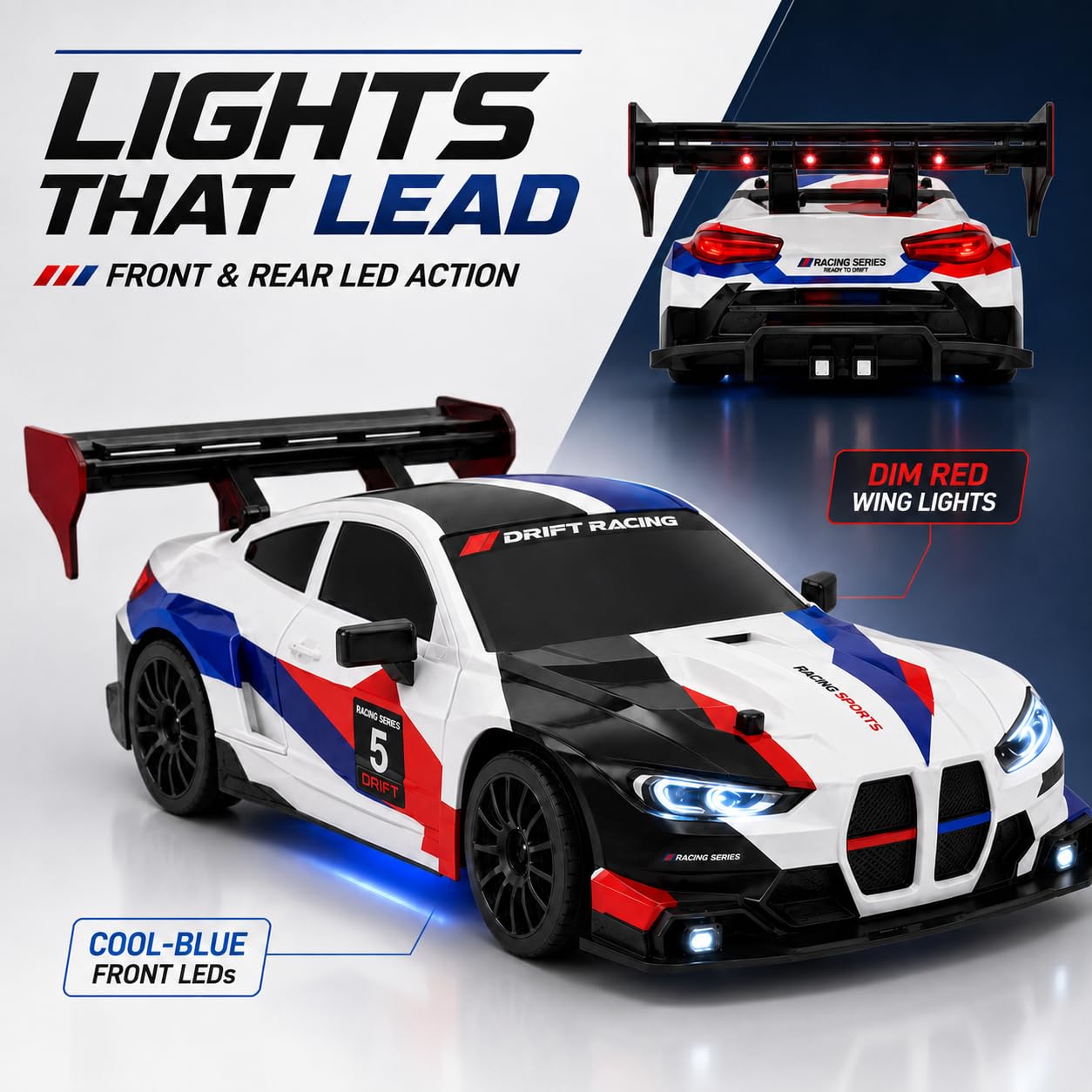 FLYTEK RC Drift Car - 1:24 Scale 4WD -2 FLYTEK RC Drift Car - 1:24 Scale 4WD -2