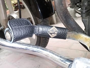 MTN Mak99 doğal deri Motosiklet vites çorabı,Bot Ayakkabı Koruyucu Vites Kılıfı,shifter shoes protector, motosiklet deri aksesuar (Large)