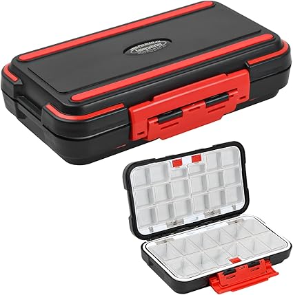 La caja para aparejos de pesca Wisebom es un estuche portátil con 30 compartimentos transparentes ajustables, fabricado en plástico duradero para un uso resistente al aire libre. Ideal para organizar y almacenar equipos de pesca y otros objetos pequeños, es un regalo práctico para pescadores de todos los niveles.