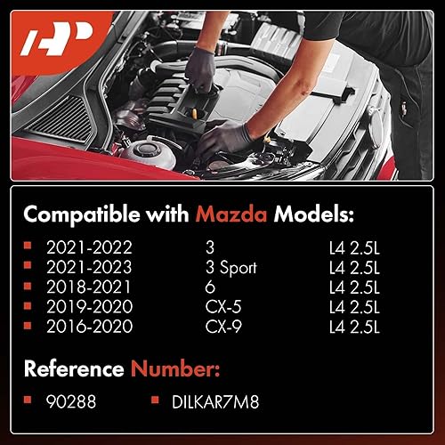 Miniatura 2 de A-Premium Bujías de iridio dobles compatibles con Mazda CX-5, 3, 3 Sport, 6, CX-9, L4 2.5L, 2018-2023, paquete de 4
