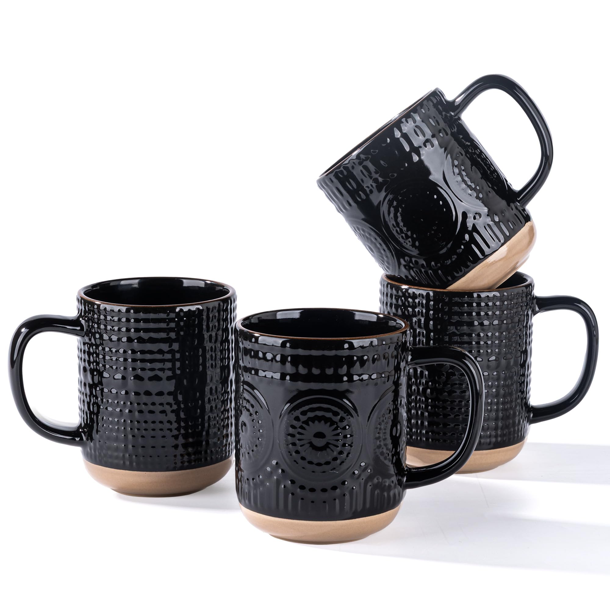 Amazon.com: GBhome Large Coffee Mugs Set of 4, 16oz Handmade