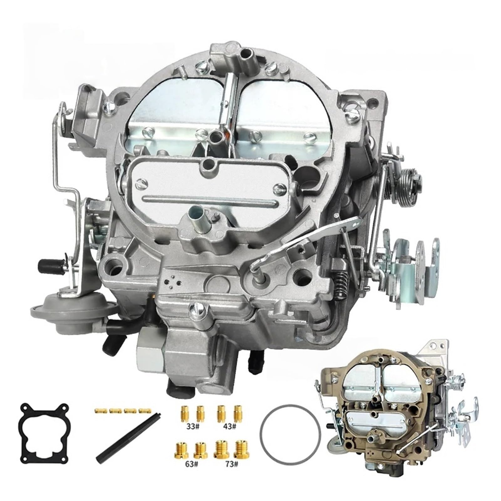 carburador Carburador Rochester quadrajet 4MV de 4 barriles para camión y coche para GMC 327 estrangulador Manual divorciado