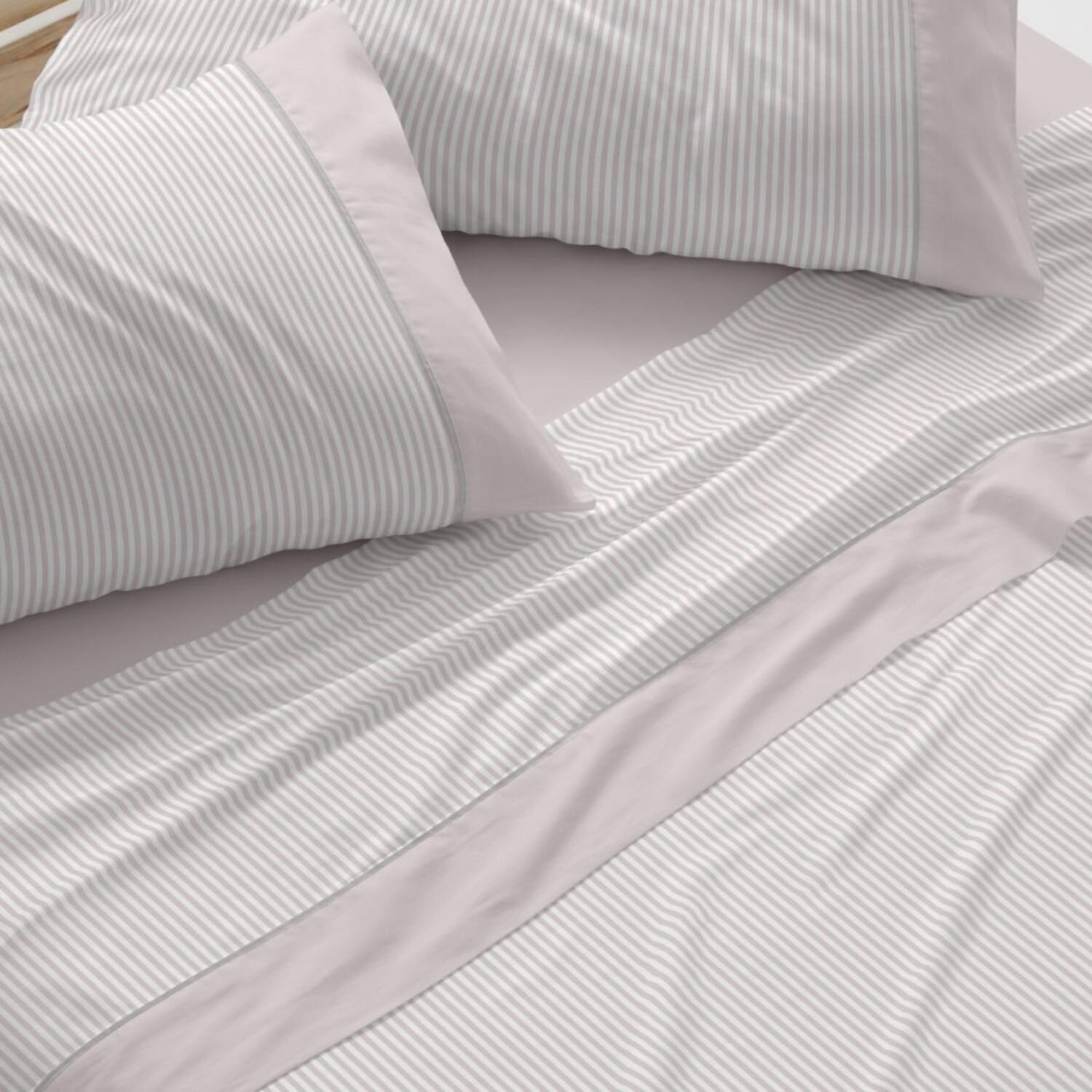 Burrito Blanco | Cotton Bedding Set | 135 cm Bed Design 640 | Nude Color (135x190/200 cm.)