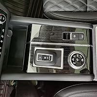 Vista 7 de Para Mitsubishi New Outlander 2022 2023 2024 Cubierta interior del panel de cambio de palanca de cambios de la consola delantera (negro)