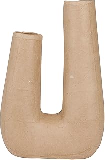 Décopatch HD085C Double Vase Papier Mache 25 cm Cardboard Brown
