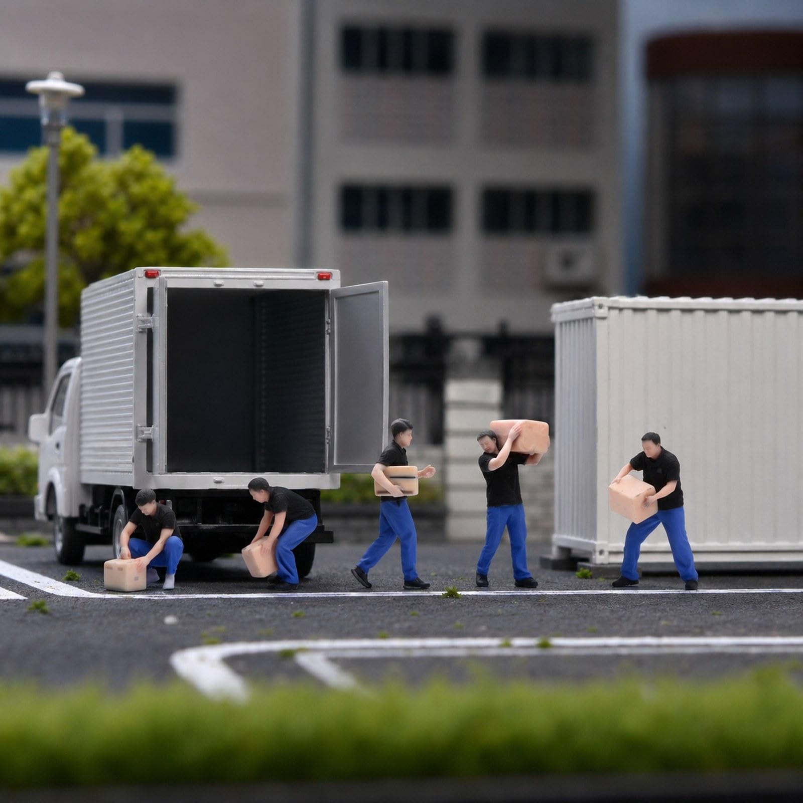 Set di Figure di Fornitori in 1:64, Decorazione di Moda per Ufficio,