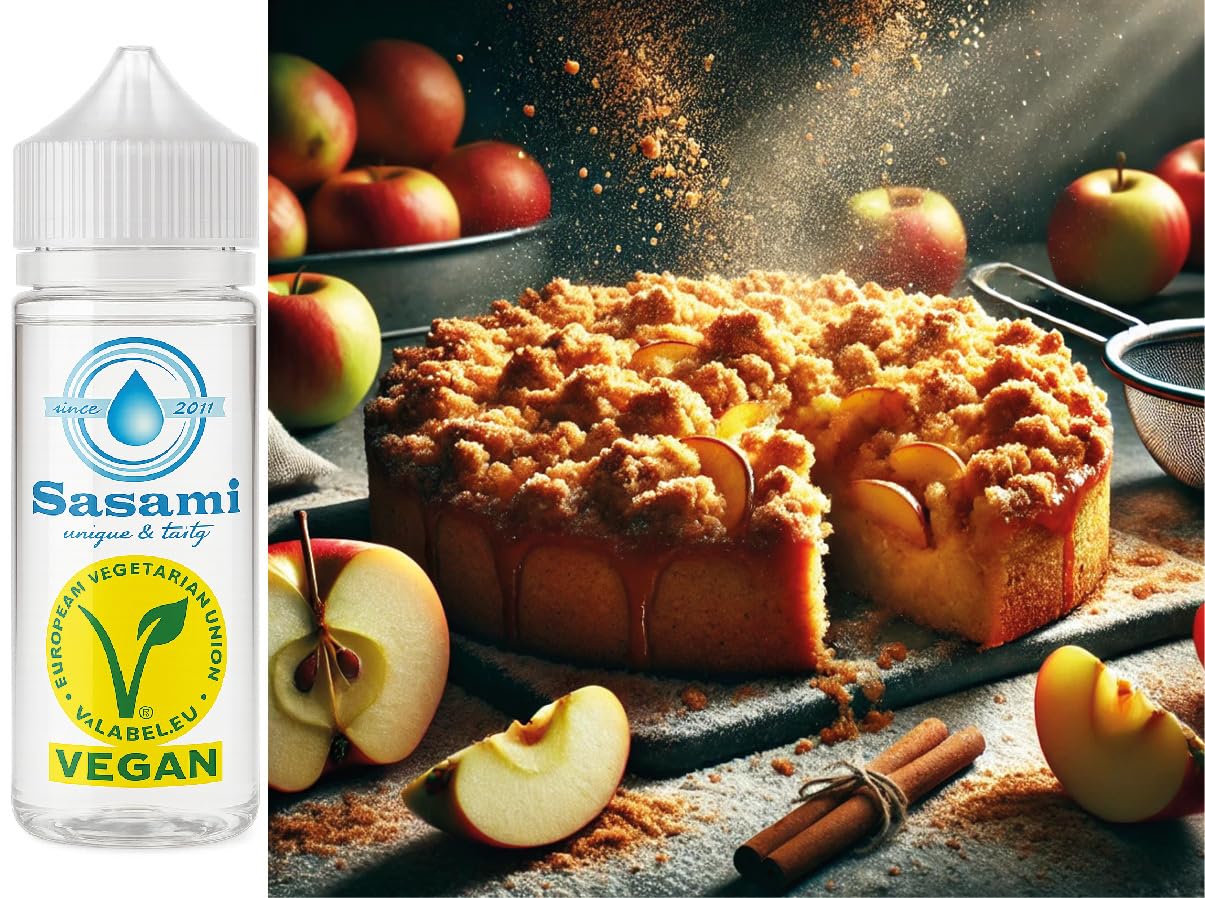 Pastel de migas de manzana aroma concentrado - Vegano - Sasami - 100ml