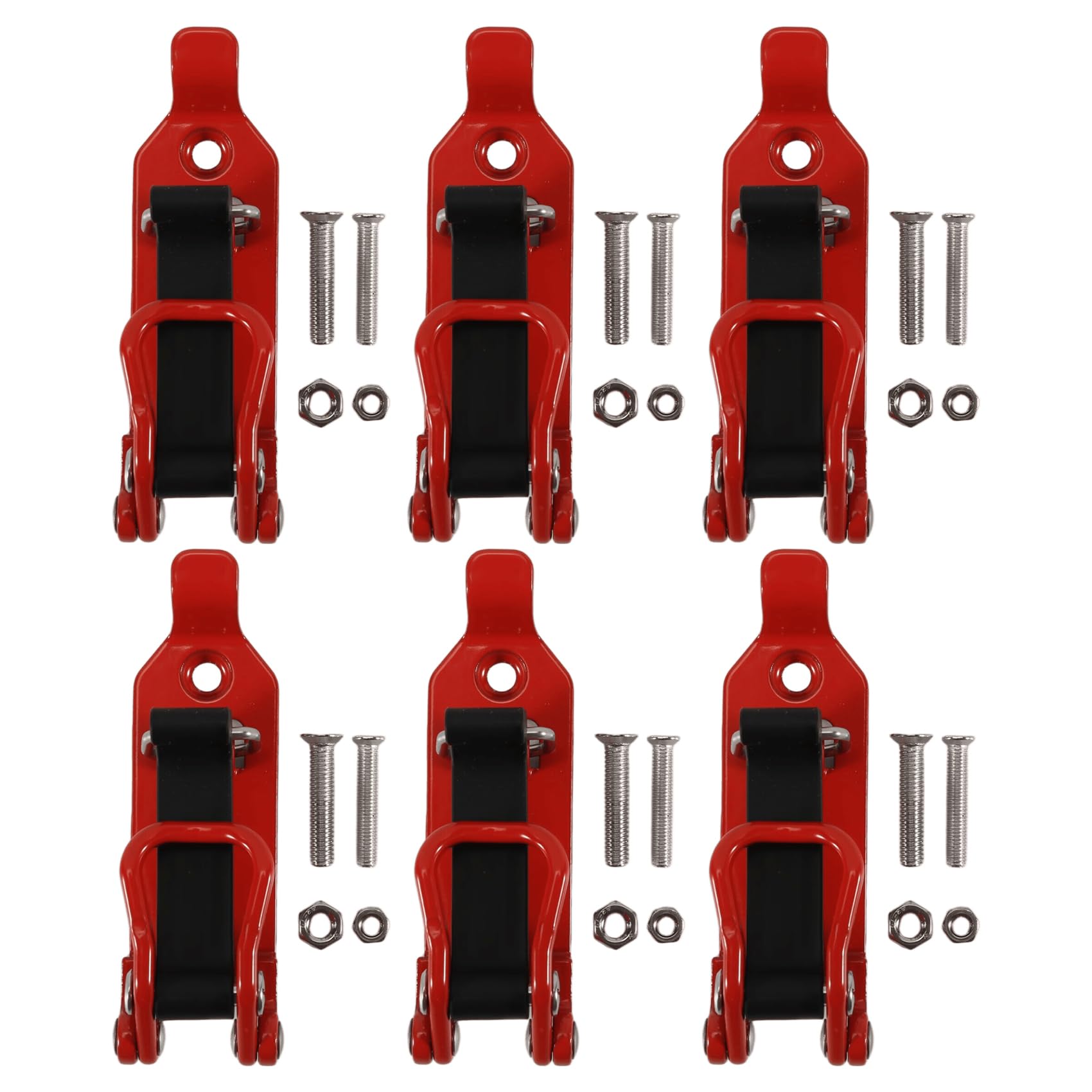 Jnchdghwa Red Shovel Holder Wall Mount Bracket For Car Trailer Rv Boat Car Luggage Rack Holder Tool Shovel Mount For Roof Rack Brackets