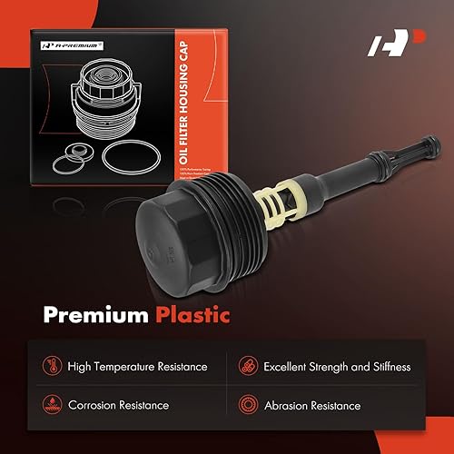 Miniatura 2 de A-Premium Tapa de la carcasa del filtro de aceite compatible con Mercedes-Benz W212 E250 W166 GLE300d X204 GLK250 W166 ML250 Sprinter 25003500 2.1L