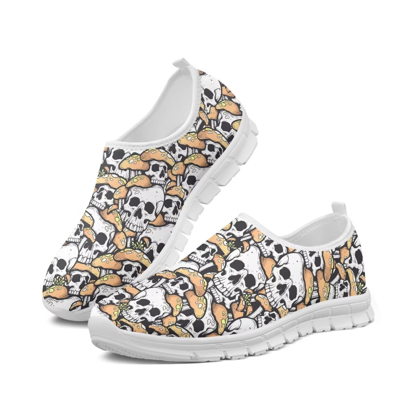 Płaskie buty damskie buty rekreacyjne wsuwane buty robocze wygodne buty do chodzenia biała podeszwa