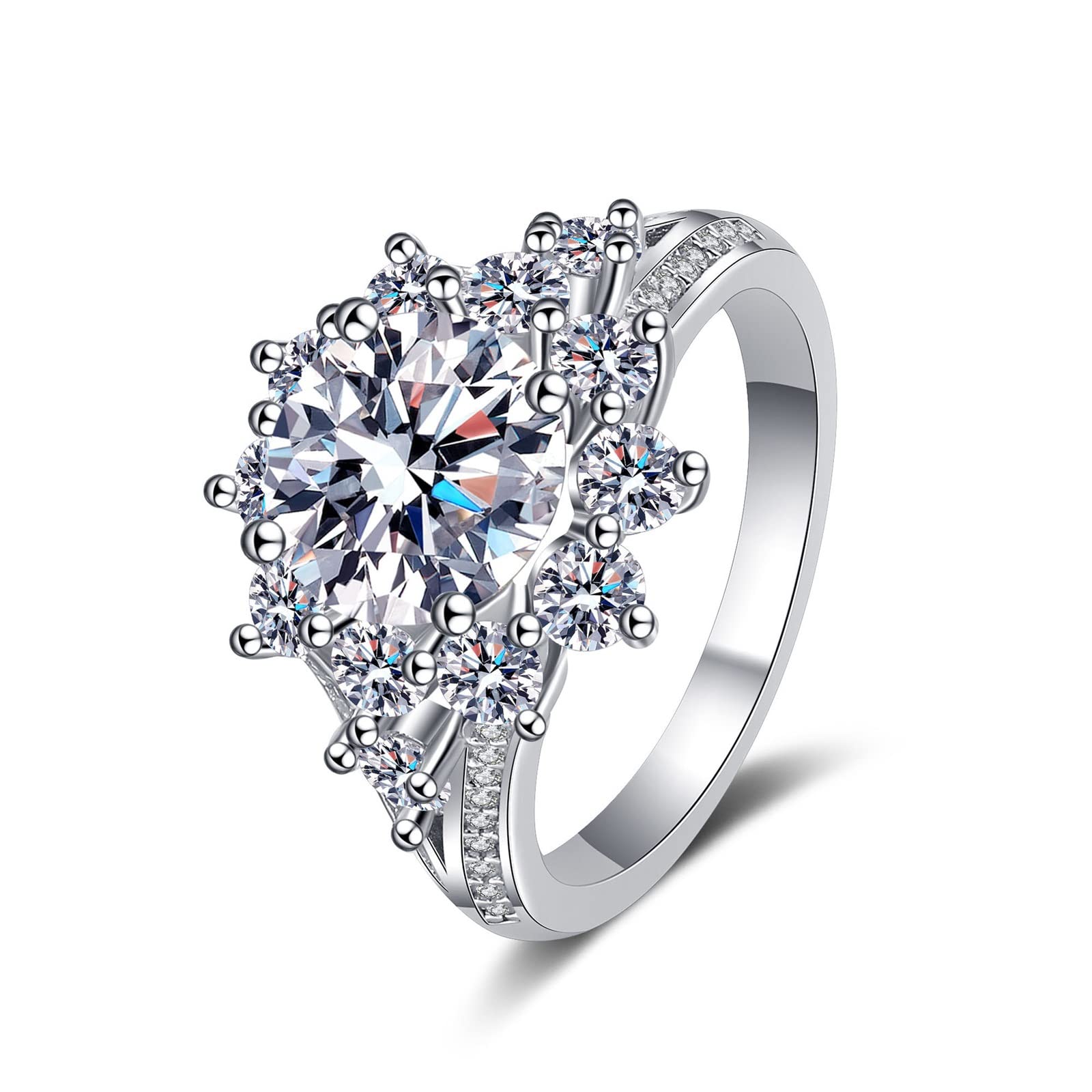 Bague moissanite argent véritable : le choix du luxe accessible sans compromis - 6