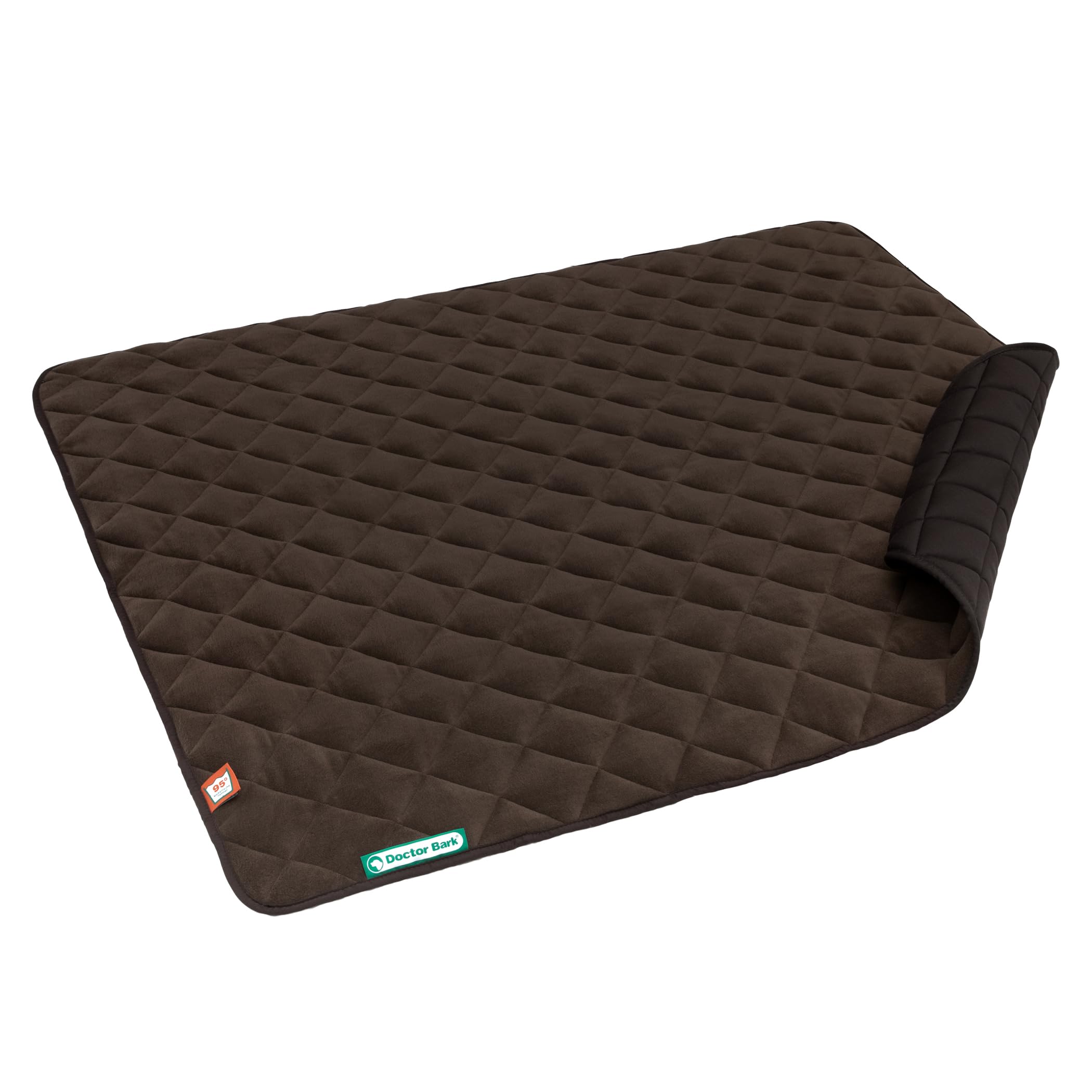 Doctor Bark Manta para perros de forro polar, reversible, mullida, resistente y lavable hasta 95 °C, para interiores y exteriores (XXL, 140 x 110 cm, marrón)