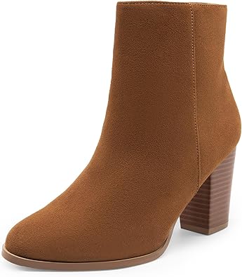 DREAM PAIRS Women's Ankle Boots Chunky Block Heel Booties