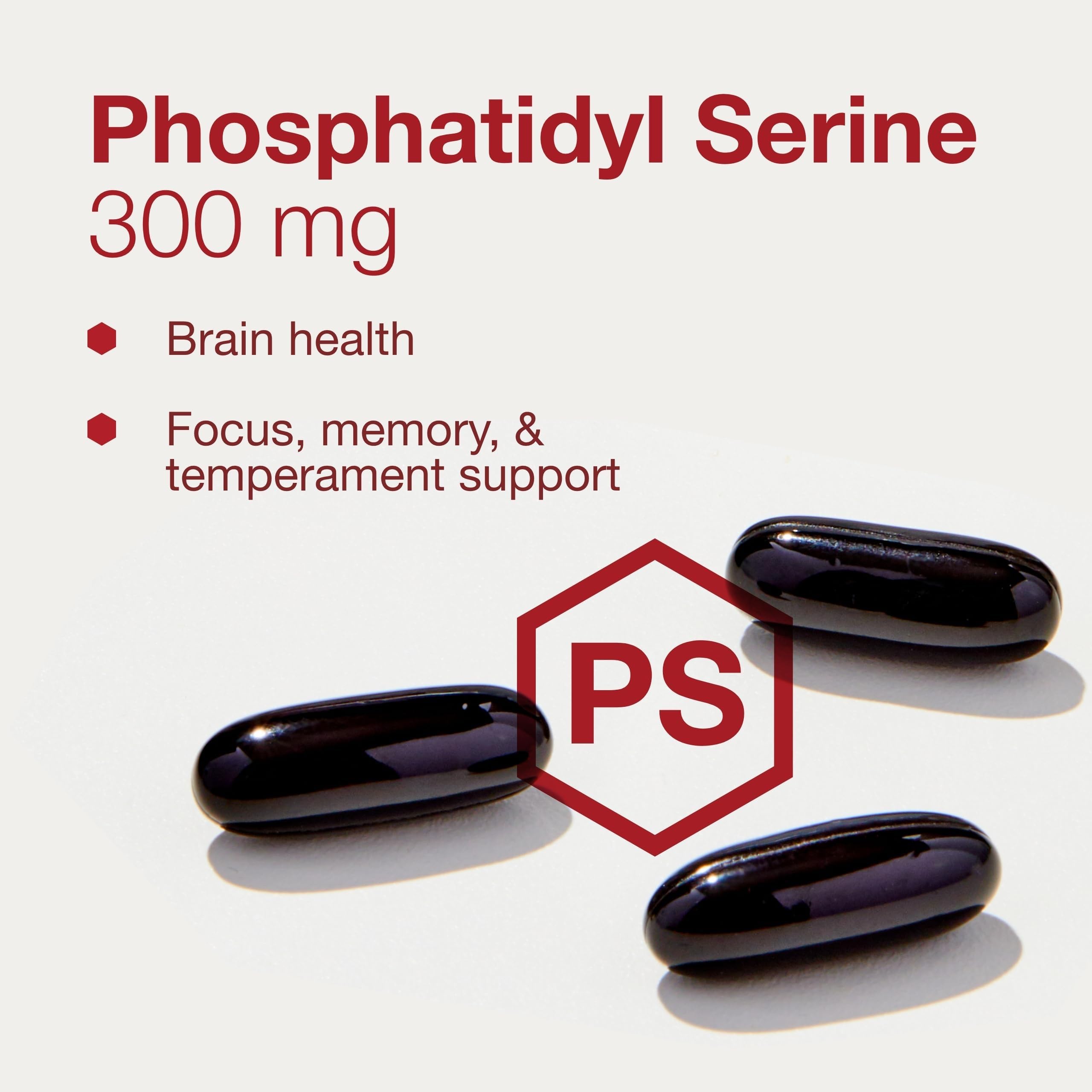 PROTOCOL FOR LIFE BALANCE Phosphatidylserine 300 mg, Memory*, 50 Softgels — Amazon image 4