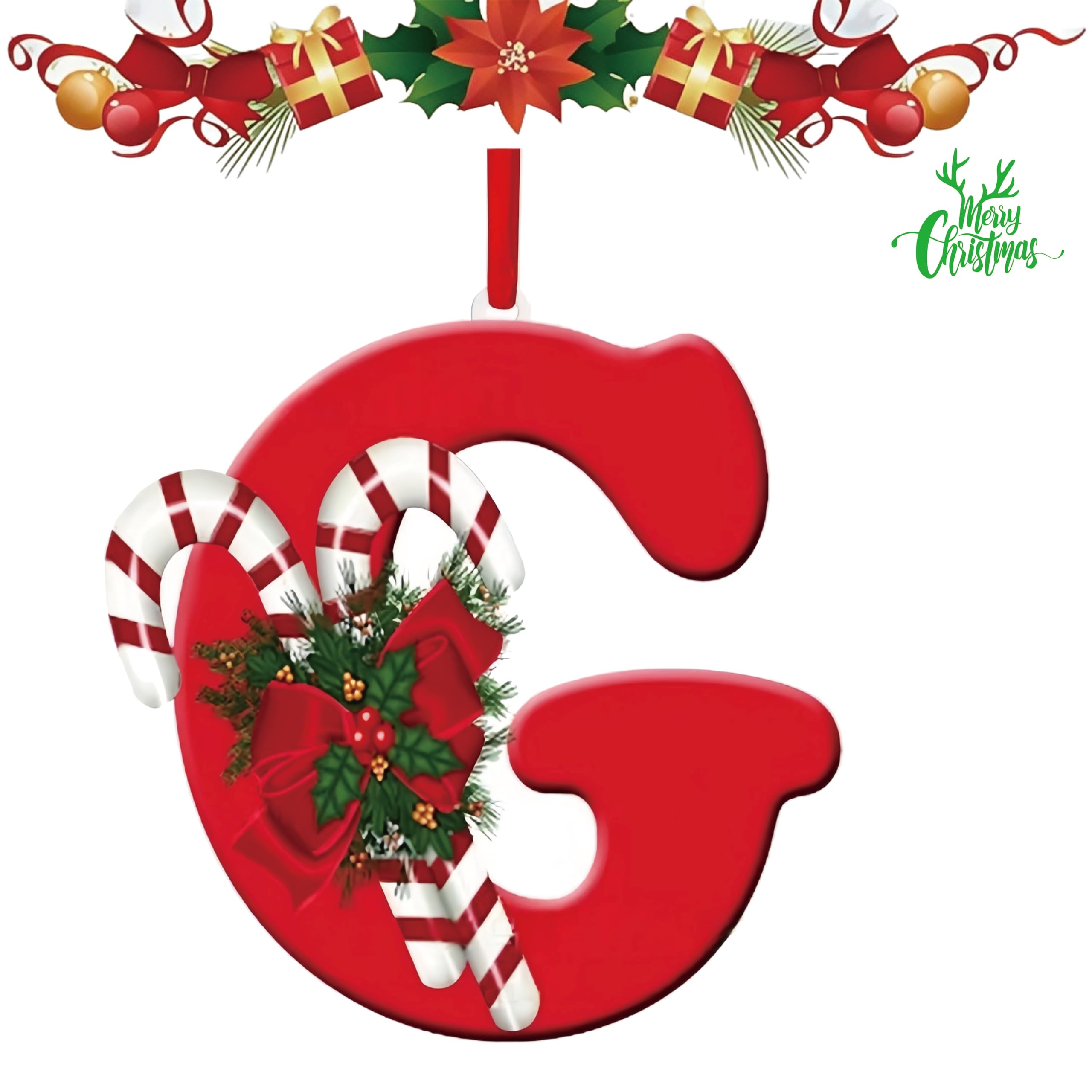 Zhihehui Letters-G Letter Hanging Christmas Tree Decoration Is A Must-Have For Personalized Diy Christmas Decoration. It Is Sturdy, Not Easily Damaged Or Deformed, And Can Be Used Both Indoors And Outdoors (Letters-G)