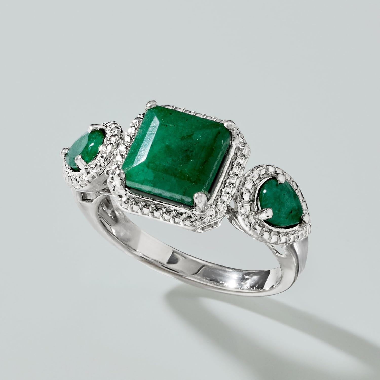 Ross-Simons 2.50 ct. t.w. Emerald Ring in Sterling Silver
