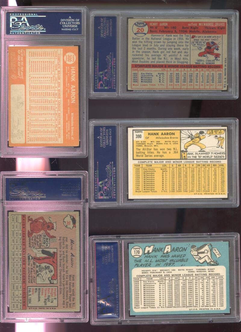 Amazon.com: 1958 Topps #30 Hank Aaron Milwaukee Braves PSA 4