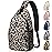 Pritent Crossbody Bags for Women Men Trendy Sling Bag Bakpack Casual Chest Bag with Convertible Shoulder Strap Travel Cross Body Bag for Hiking Traveling Outdoors(Large, Leopard)